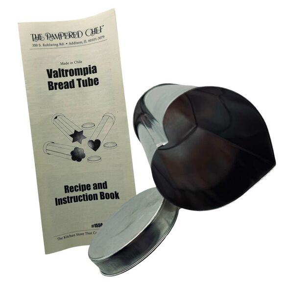 The Pampered Chef Bread Tube Heart Baking Cooking Kitchen Gadgets Made In USA - Picture 1 of 12